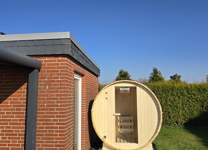 Kleine Fass Sauna