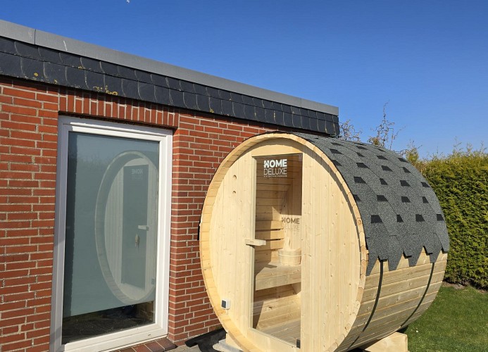 Kleine Fass Sauna