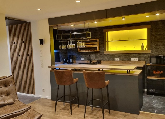 Wohnzimmer und Küche
